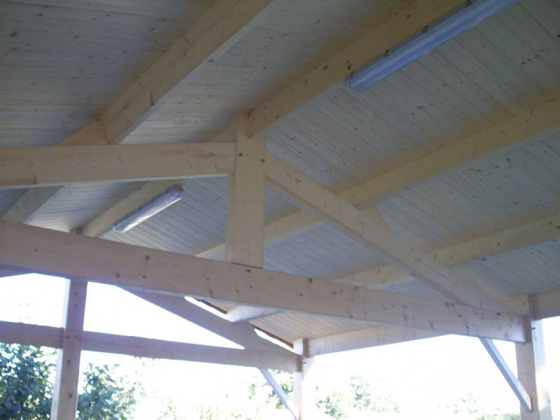 Préau - Réalisation de l'entreprise Rousseau Dominique - Coëx