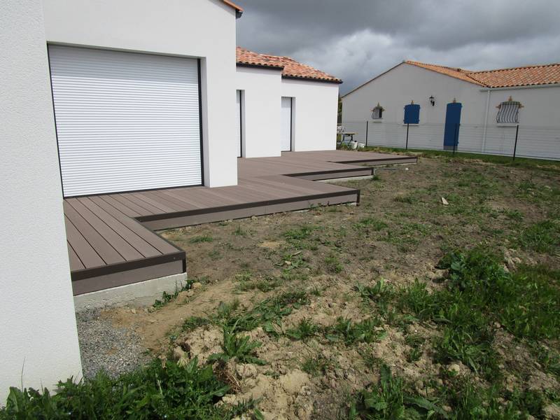 terrasse composite - Réalisation de l'entreprise Rousseau Dominique - Coëx